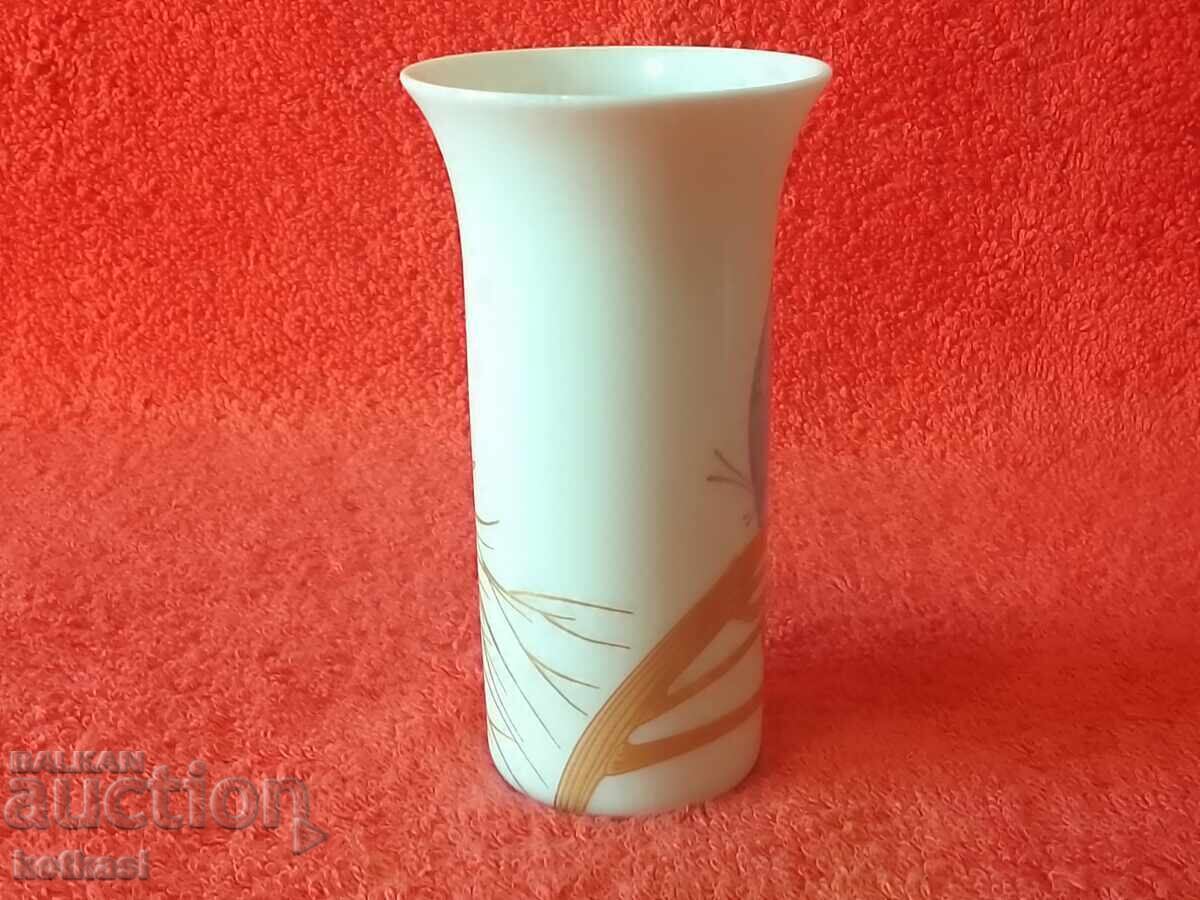 Δημοπρασία Παλιό μικρό πορσελάνινο Βάζο επιχρυσωμένο Πεταλούδα Rosenthal