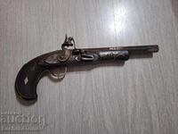 Belgian Pistol 19-round, inlaid mother-of-pearl, excellent condition