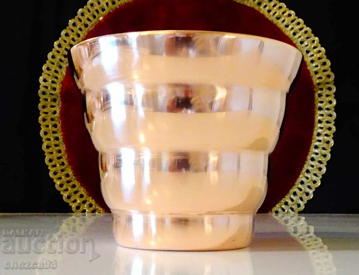 Auction  Copper wine glass, mug 400 ml., pure red copper