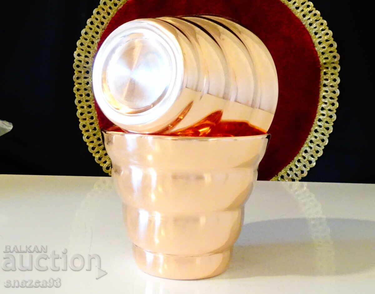 Copper wine glass, mug 400 ml., pure red copper - 6