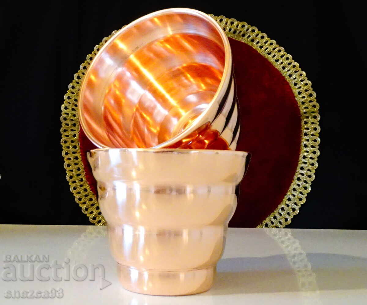 Copper wine glass, mug 400 ml., pure red copper