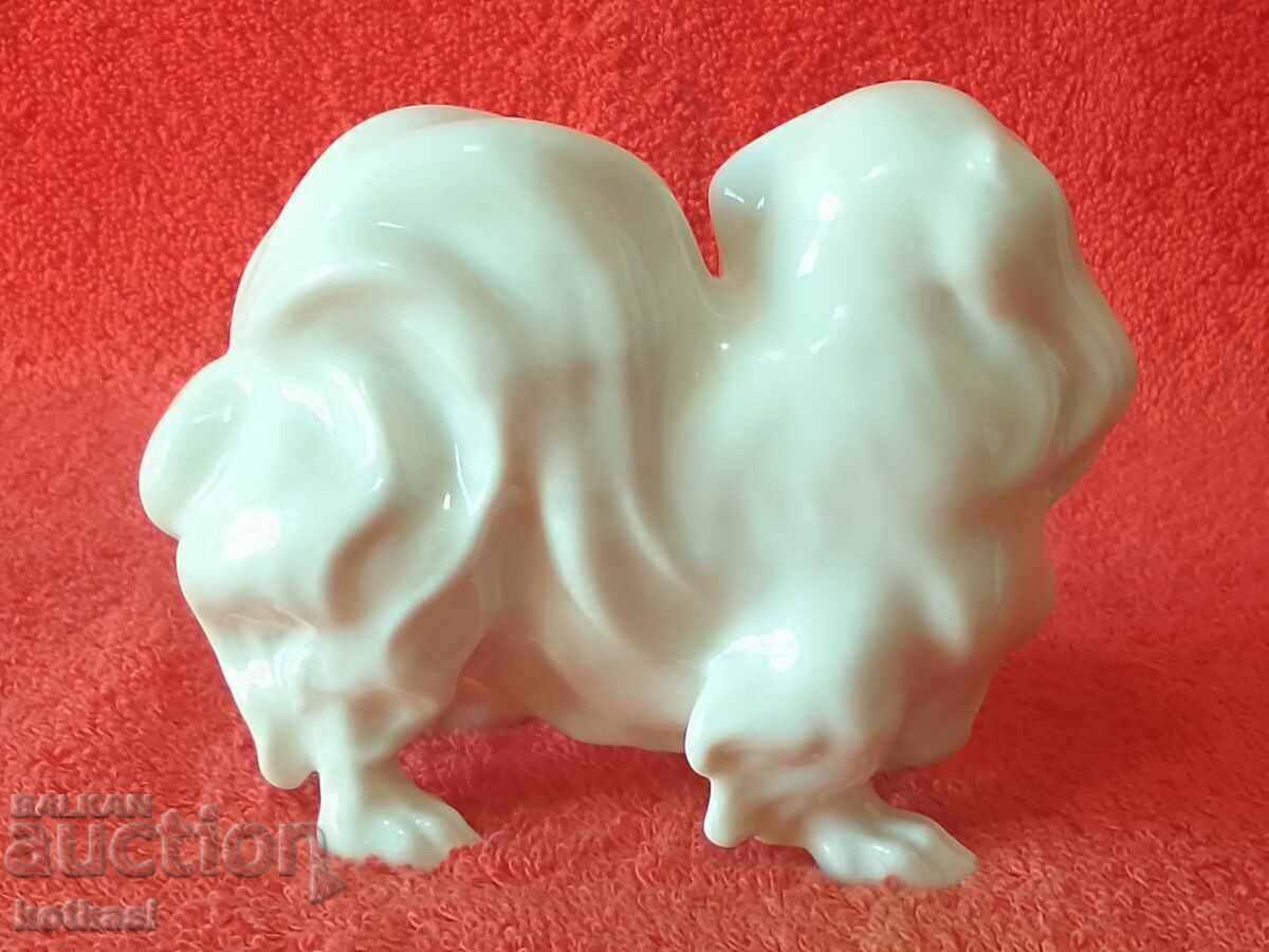 Παράδοση Στάρ Πορσελάνη φιγούρα σκύλου Πεκινουά Hutschenreuther