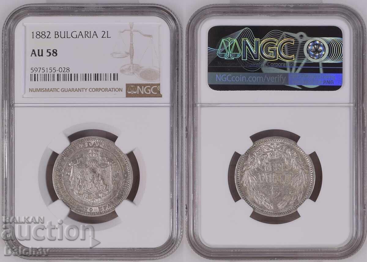 2 Leva 1882 AU 58 * NGC ⭐ AU58