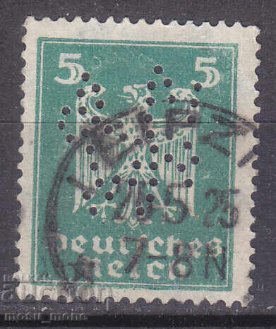 Germany 1924 perfins