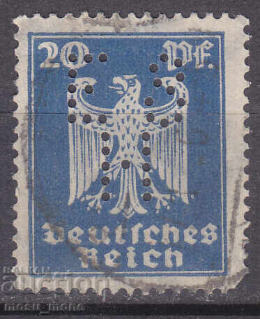 Germany 1924 perfins