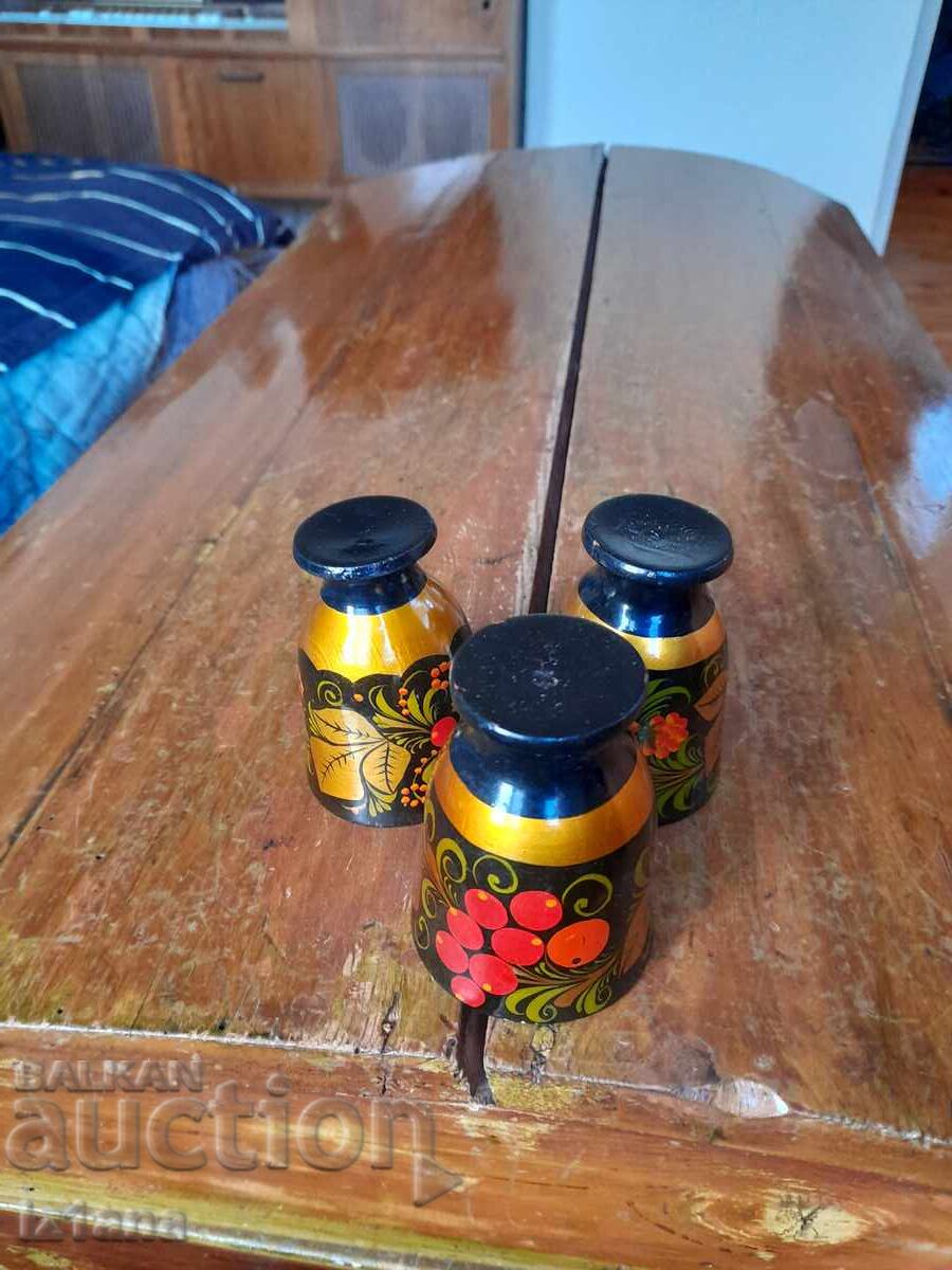 Стара Руска дървена чаша,чаши,хохлома - 5