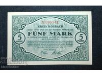 Germany, Germany 5 Mark Mosbach 1918, UNC