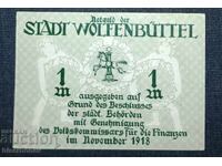 Germany, Germany 1 Mark Wolfenbüttel 1918, aUNC