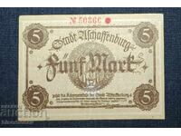Γερμανία, Γερμανία 5 μάρκα Άσσαφενμπουργκ 1918, XF+
