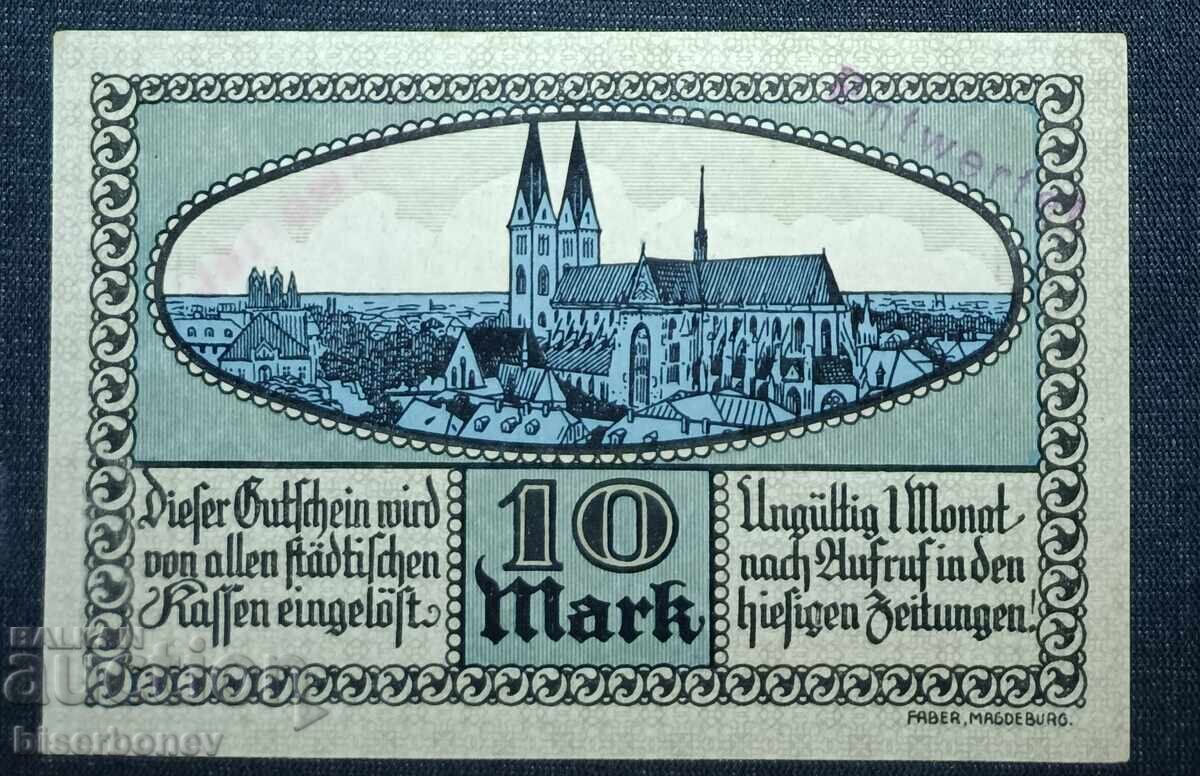 Γερμανία, Γερμανία 10 μάρκα Χάλμπερστατ, 1918, UNC με τιμή 13.00 BGN | € 6.65 Γερμανία, Γερμανία 10 μάρκα Χάλμπερστατ, 1918, UNC με τιμή 13.00 BGN | € 6.65