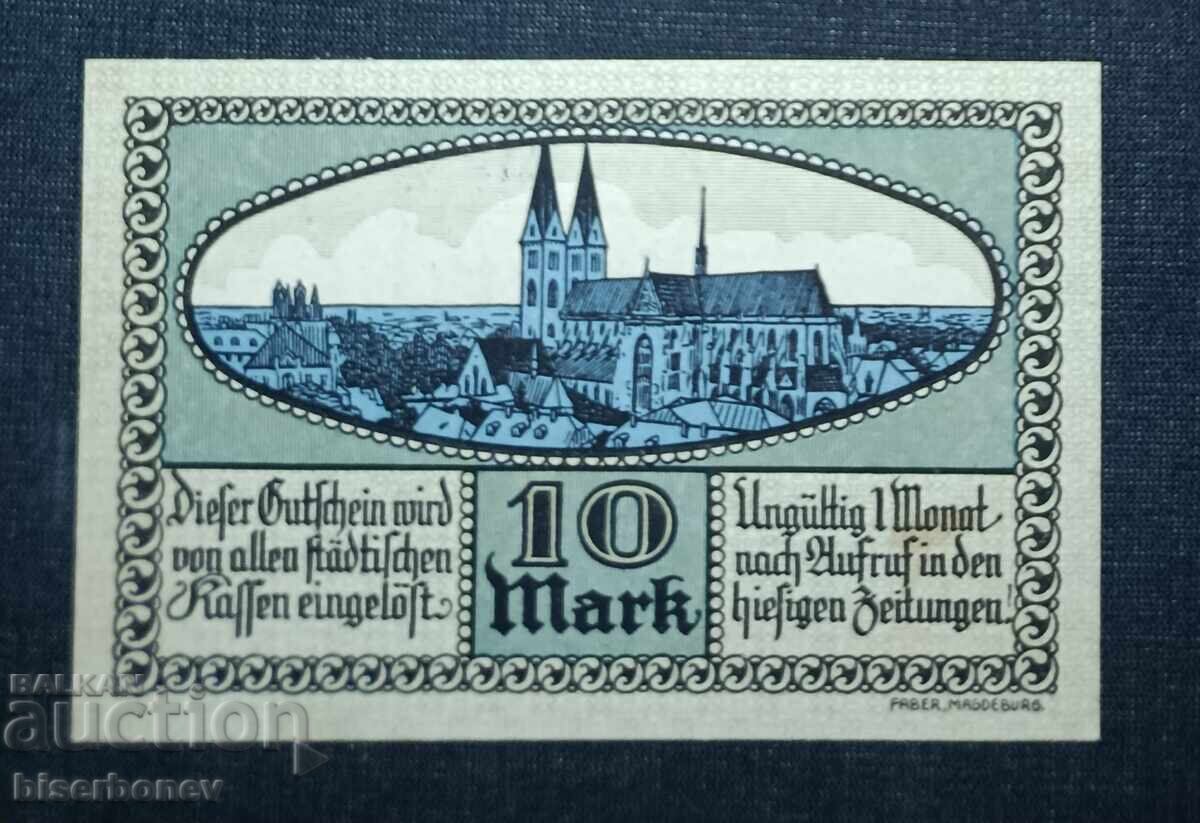Germany, Germany, 10 Mark Halberstadt, 1918, UNC with price 13.00 BGN | € 6.65