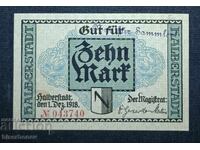 Γερμανία, Γερμανία, 10 μάρκα Χάλμπερστατ, 1918, UNC