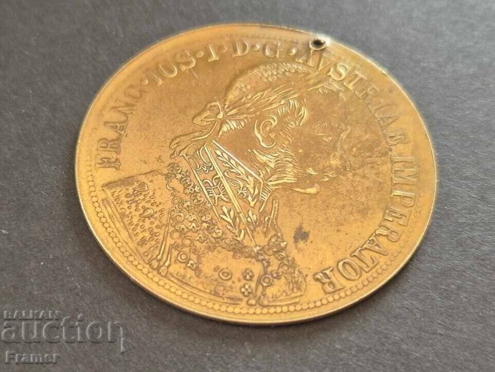 Revival Brass Pendant for Jewelry 1905 Franz Joseph - 5 Revival Brass Pendant for Jewelry 1905 Franz Joseph - 5