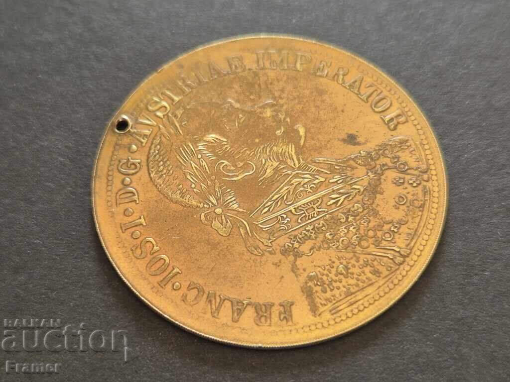 Revival Brass Pendant for Jewelry 1905 Franz Joseph - 6 Revival Brass Pendant for Jewelry 1905 Franz Joseph - 6