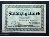 Germany, Germany, 20 Mark Quedlinburg, 1918, UNC