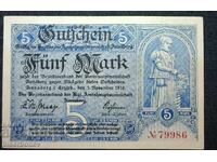 Γερμανία, Γερμανία, 5 μάρκα Άνναμπεργκ 1918, XF