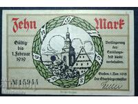 Germany, Germany, 10 Mark Giessen 1918, VF