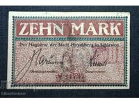 Γερμανία, Γερμανία 10 μάρκα Hirschberg 1918, XF