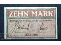Γερμανία, Γερμανία, 10 μάρκα Χίρσμπεργκ, 1918, XF