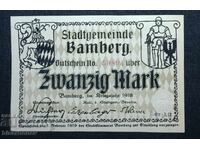 Γερμανία, Γερμανία 20 μάρκα Bamberg, 1918, UNC