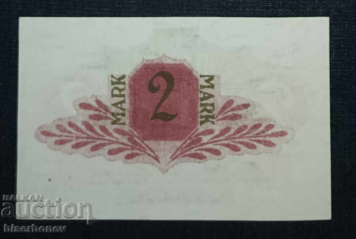 Γερμανία, Γερμανία, 2 μάρκα Νόιμουνστερ, 1918, UNC με τιμή 11.00 BGN | € 5.62