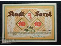Germany, Germany, 10 Mark Soest, 1918, UNC