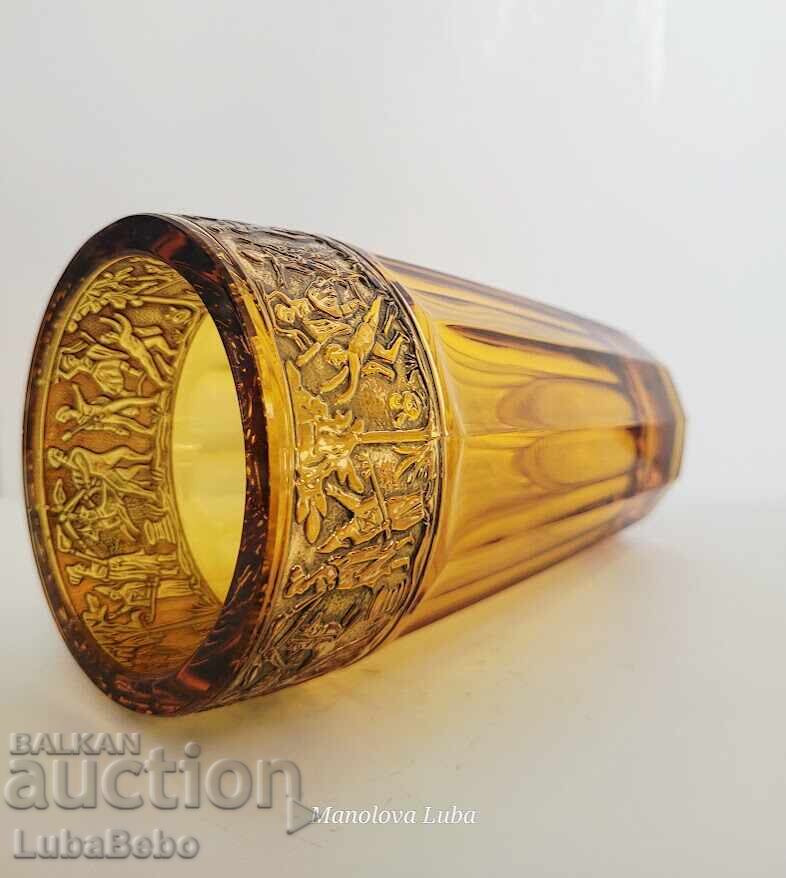 Antique vase by August Walther & Sons AG in Art Deco style - 7