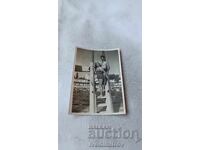 Φωτογραφία Άνδρας και γυναίκα σε σκαλοπάτι