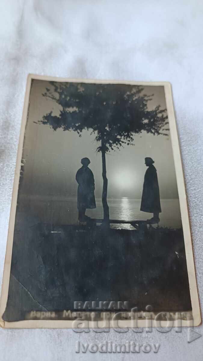 Poshtenska kartichka Βάρνα Η θάλασσα κατά την ανατολή του ηλίου 1927