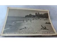 Ταχυδρομική κάρτα Βάρνα Η παραλία 1952