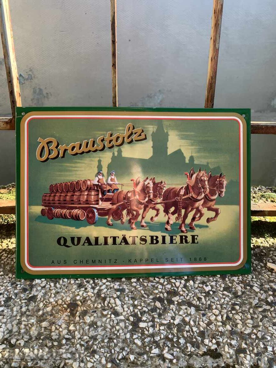 Old beer advertising sign with price 20.00 BGN | € 10.23 Old beer advertising sign with price 20.00 BGN | € 10.23