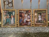 Παρτίδα μεταλλικών πινακίδων, ζωγραφικής