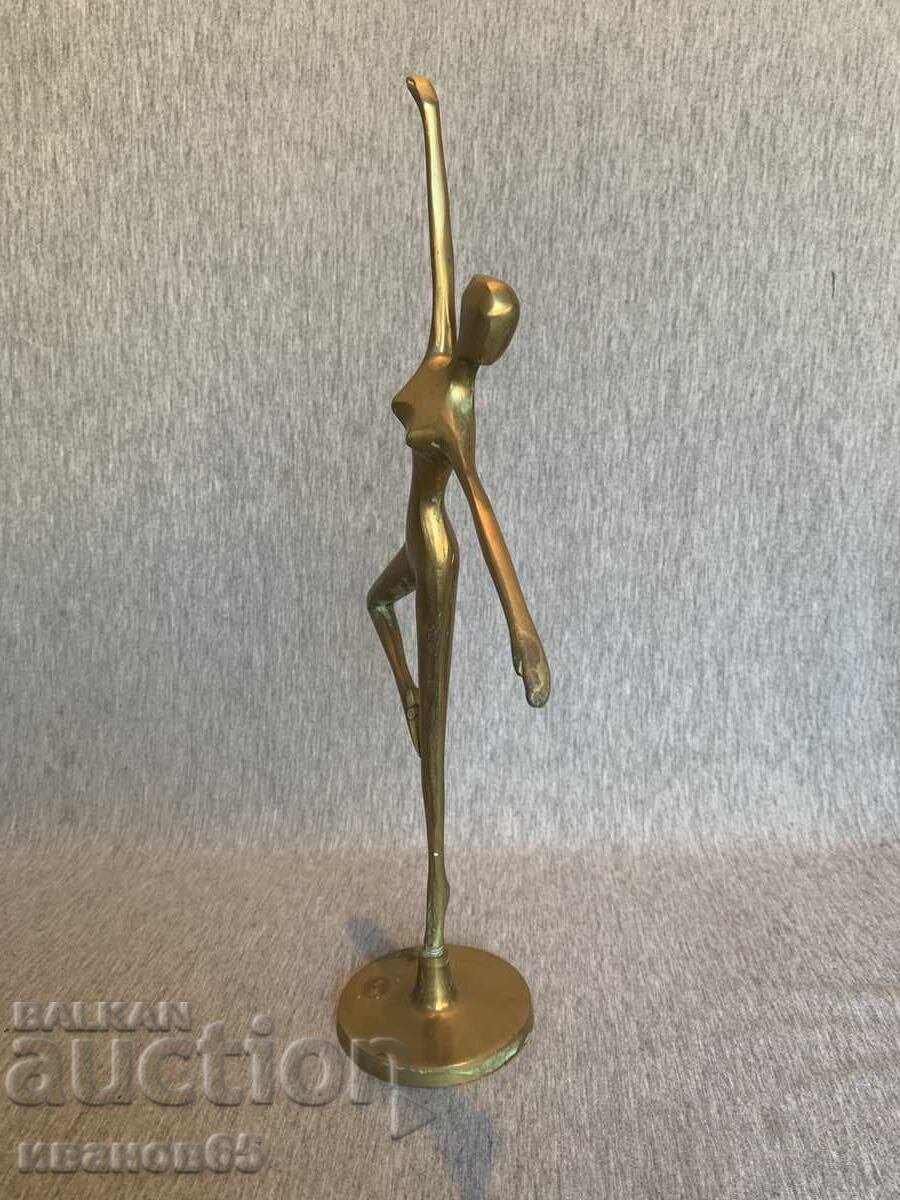 Auction Old bronze figure statuette of a ballerina Auction Old bronze figure statuette of a ballerina