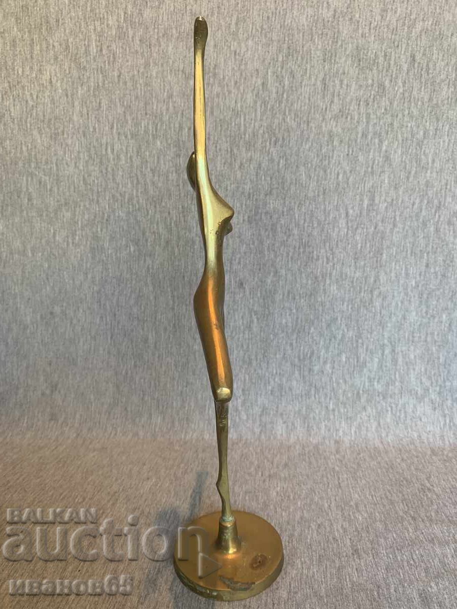 Old bronze figure statuette of a ballerina - 5 Old bronze figure statuette of a ballerina - 5