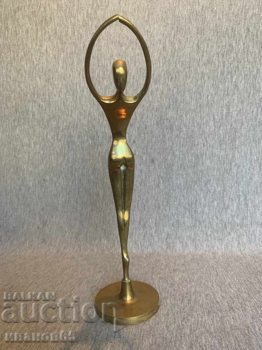 Old bronze figure statuette of a ballerina - 5 Old bronze figure statuette of a ballerina - 5