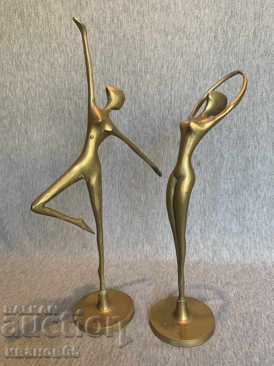 Old bronze figure statuette of a ballerina - 6 Old bronze figure statuette of a ballerina - 6