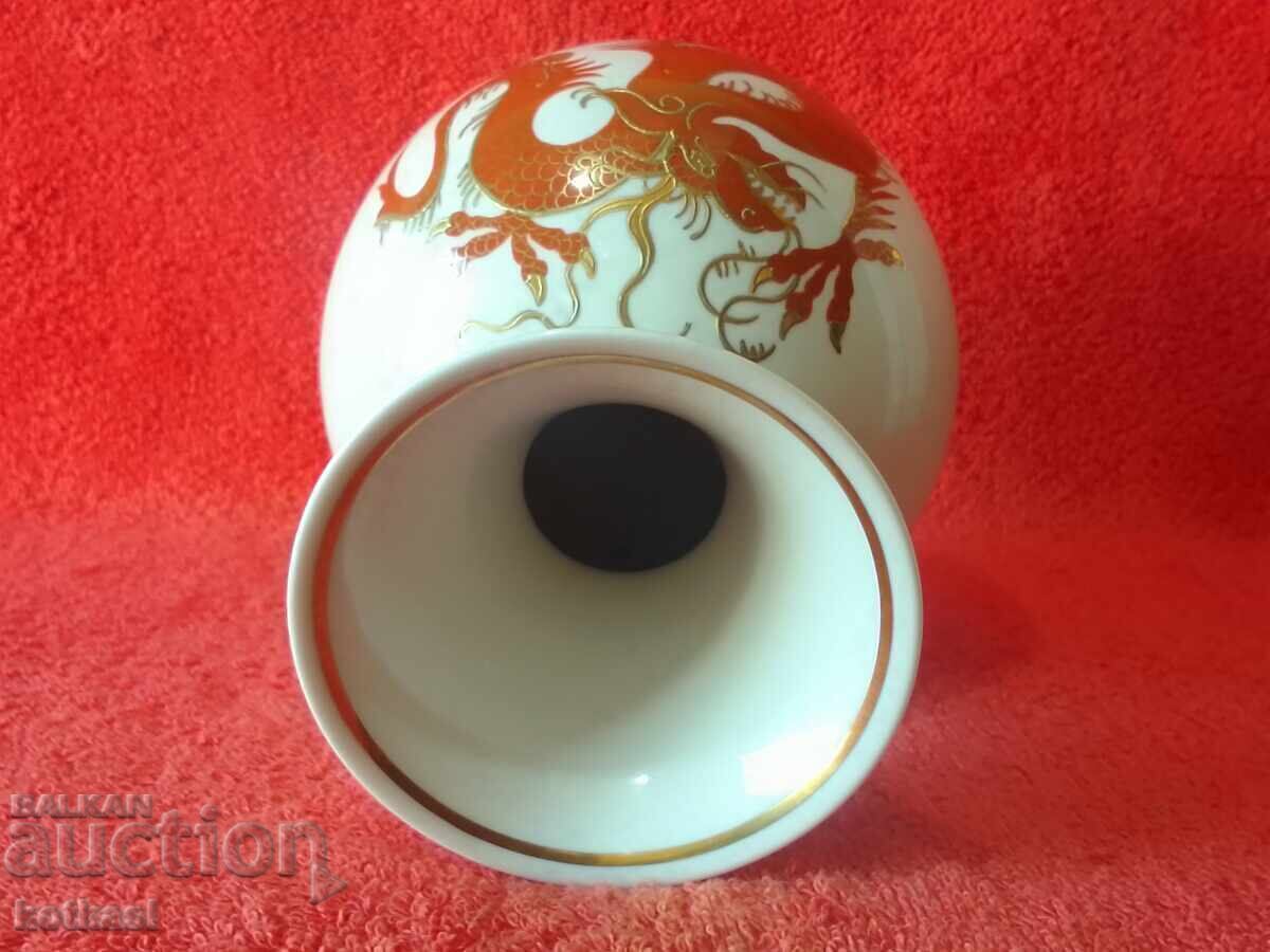 Dragon Porcelain Vase Germany SCHAUBACH KUNST Handmade - 6