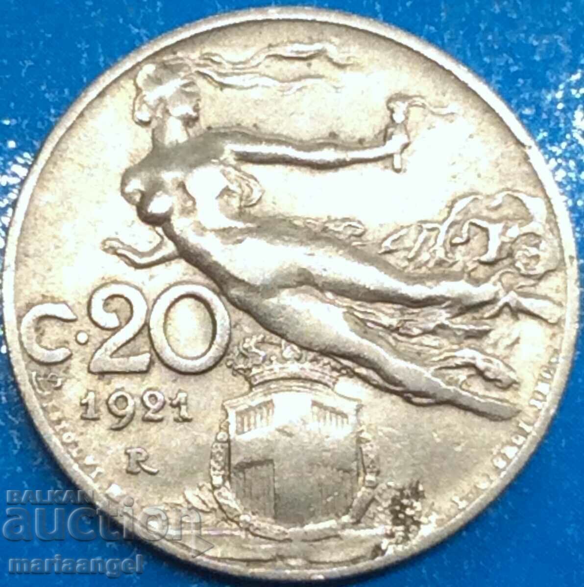 20 centesimi 1921 Ιταλία - 7 20 centesimi 1921 Ιταλία - 7