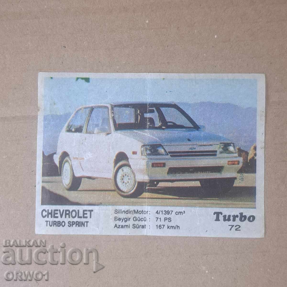 Picture of Turbo chewing gum No. 72 Turbo chewing gum