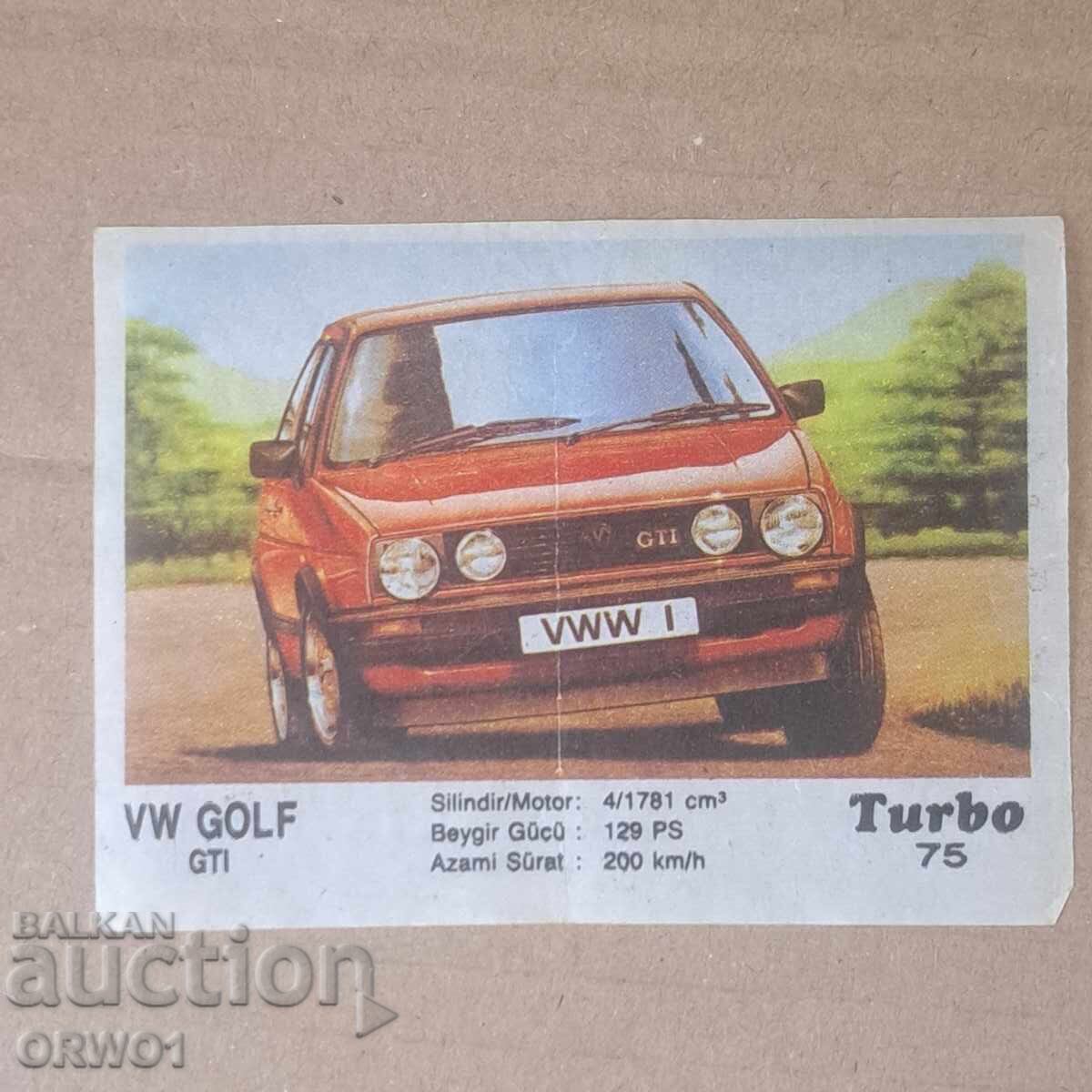 Picture Bubble Gum Turbo No. 75 Turbo Bubble Gum