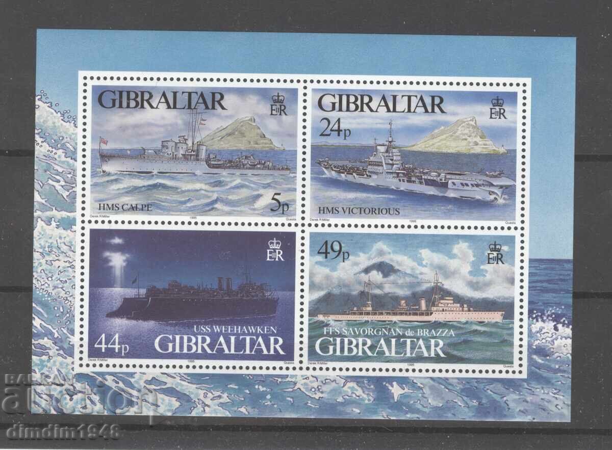Gibraltar 1995 - "Ships" small sheet, mint