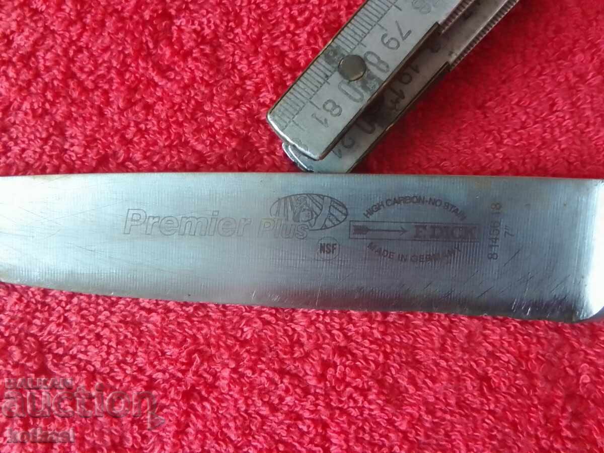 Παράδοση Μεταχειρισμένο, στιβαρό μαχαίρι κουζίνας F. DICK Γερμανίας Παράδοση Μεταχειρισμένο, στιβαρό μαχαίρι κουζίνας F. DICK Γερμανίας