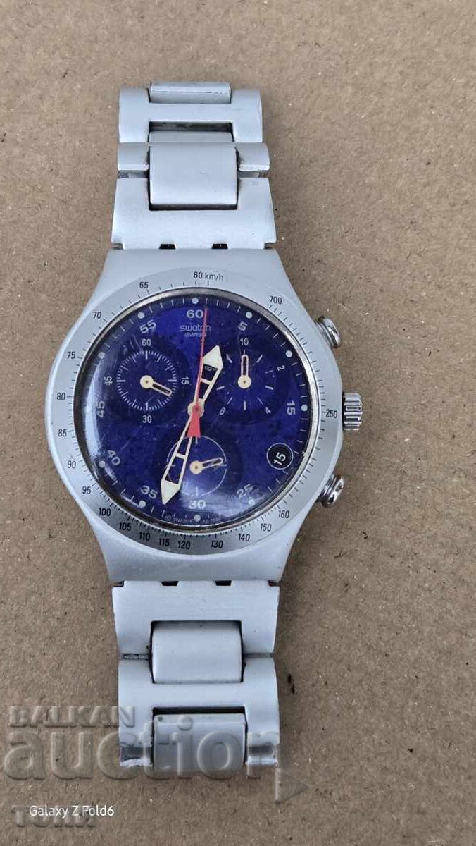 SWATCH CHRONOGRAPH QUARTZ SWISS MADE RARE, I DON'T KNOW IF IT WORKS SWATCH CHRONOGRAPH QUARTZ SWISS MADE RARE, I DON'T KNOW IF IT WORKS