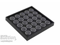 Органайзер с 25 кръгли кутийки за скъпоценни камъни