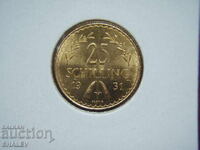 25 Σελίνια 1931 Αυστρία (25 shiling Avstriya) - AU/Unc (χρυσός)