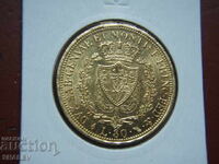 80 Lire 1826 L Sardinia / Italy (Sardinia) /1/ - AU+ (gold)