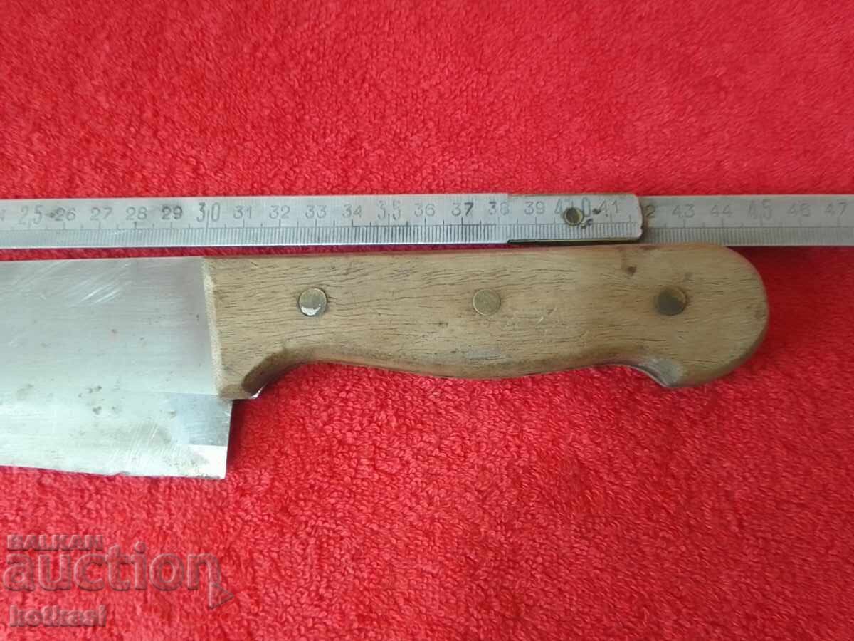 Δημοπρασία Μεγάλο, στιβαρό, επαγγελματικό μαχαίρι με φαρδιά λεπίδα