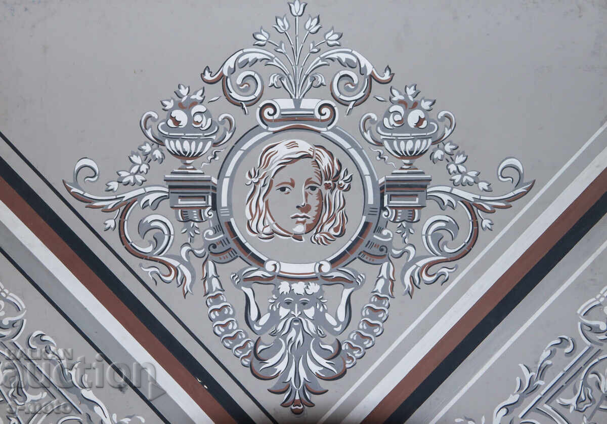 Licitație Mare pictură guașă element arhitectural Licitație Mare pictură guașă element arhitectural