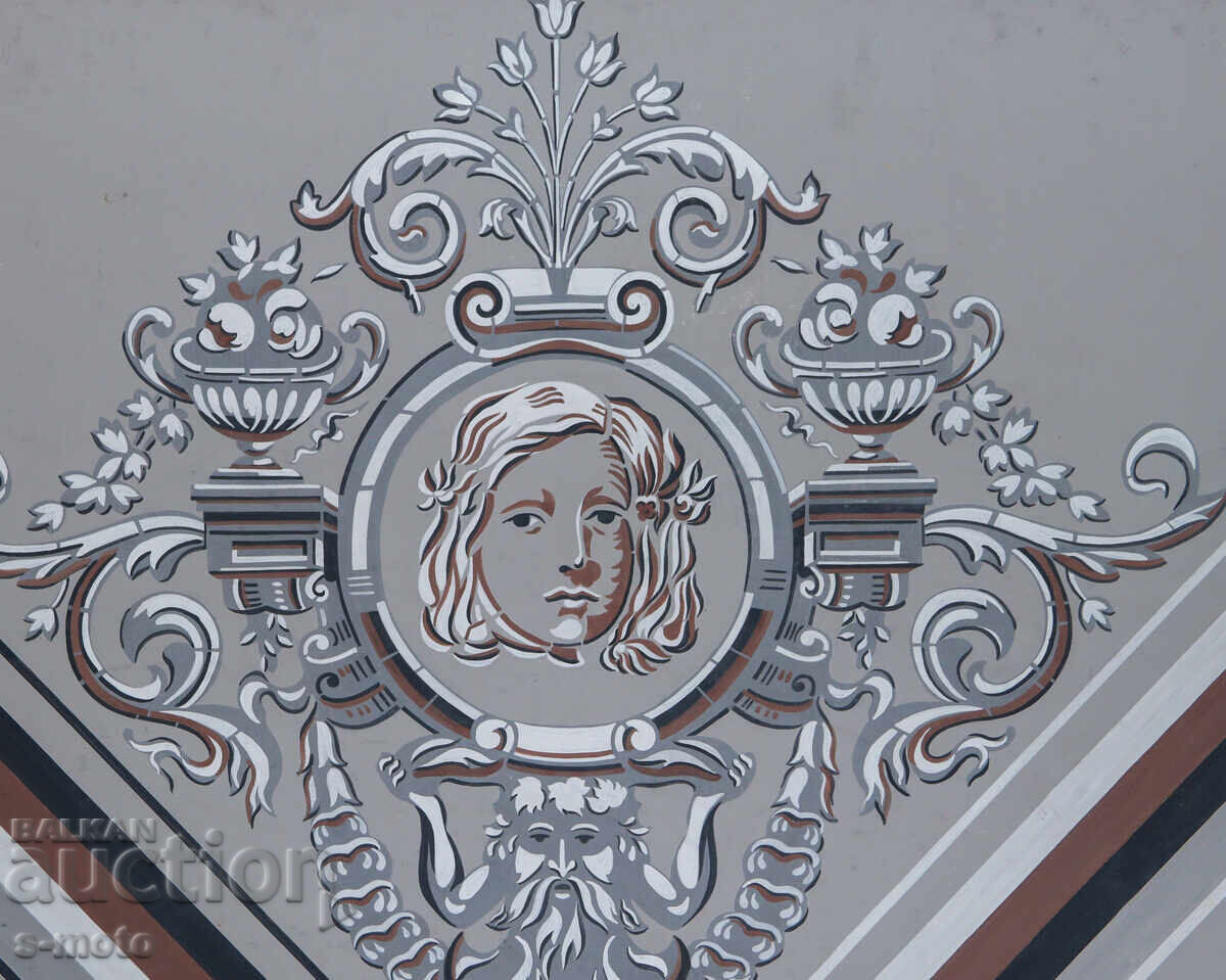 Livrarea Mare pictură guașă element arhitectural Livrarea Mare pictură guașă element arhitectural