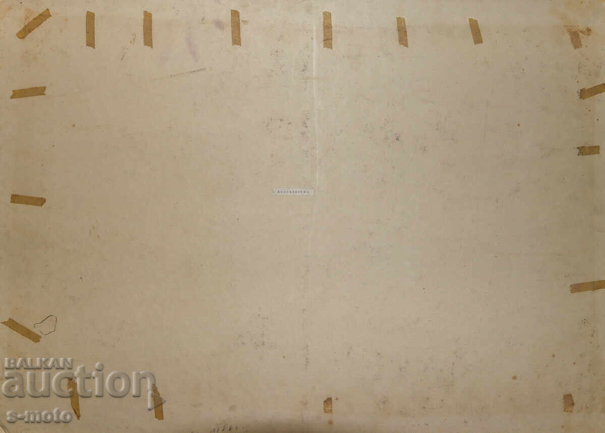 Mare pictură guașă element arhitectural - 7 Mare pictură guașă element arhitectural - 7